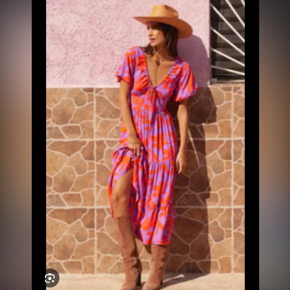 Autumn Indigo Dress in Maple